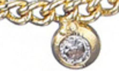 Adornia 14k Gold Plated Cubic Zirconia Droplet Necklace In Gold