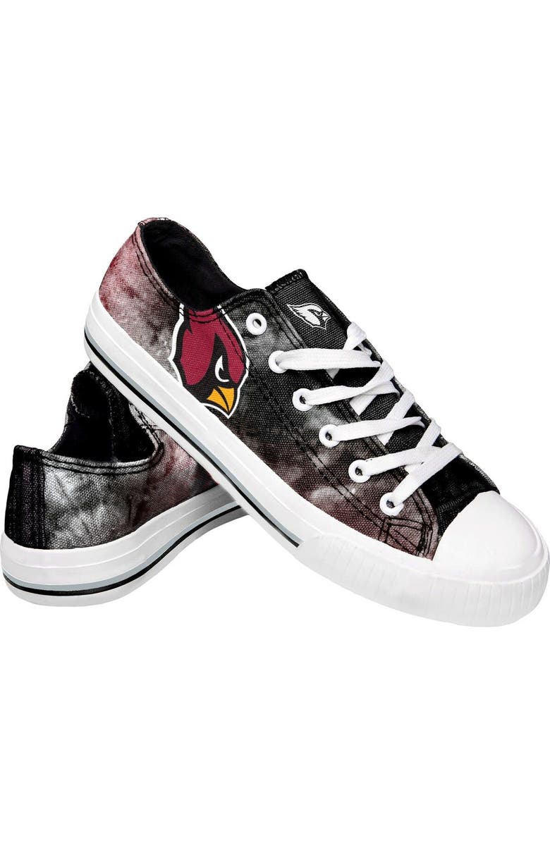 FOCO Women's FOCO Arizona Cardinals Big Logo Tie-Dye Canvas Sneakers, Alternate, color,