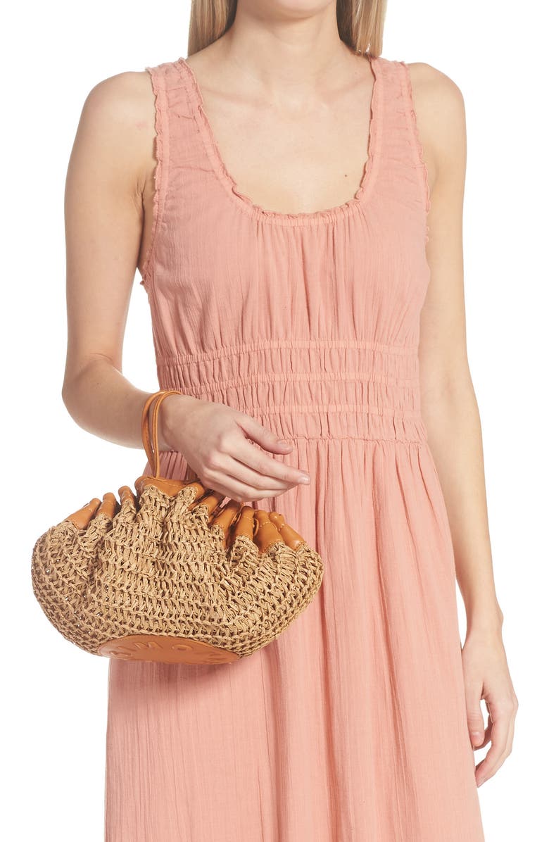 Simon Miller Straw Scrunch Bag, Alternate, color,