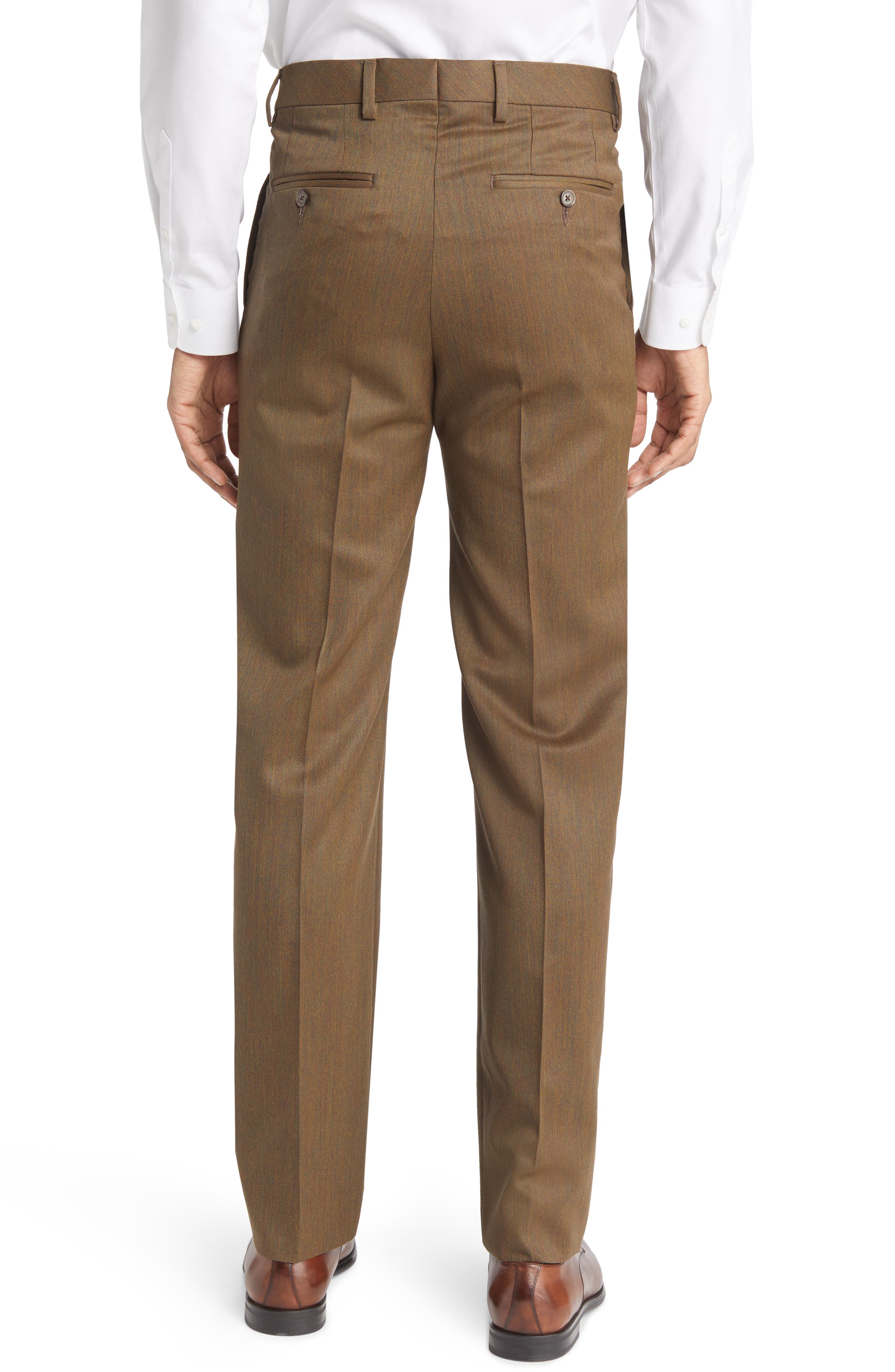Pleated Worsted Wool Gabardine Pants (Men) | Nordstrom