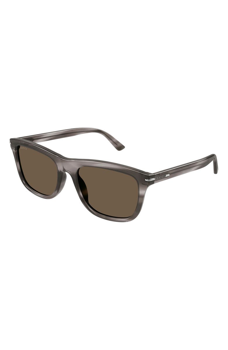 Gucci 55mm Square Sunglasses, Alternate, color, 