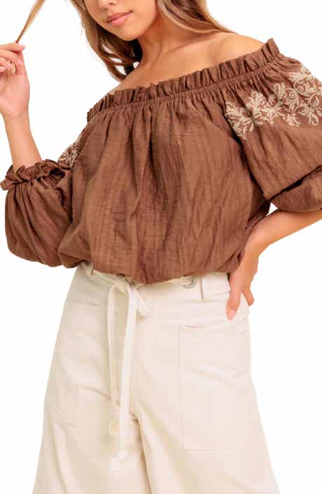 FLYING TOMATO Off The Shoulder Top