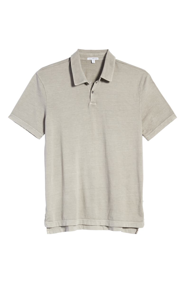James Perse Slim Fit Sueded Jersey Polo, Alternate, color, 