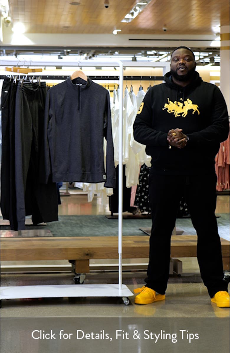 Recovery Brushed Jersey Quarter Zip Pullover, sales video thumbnail