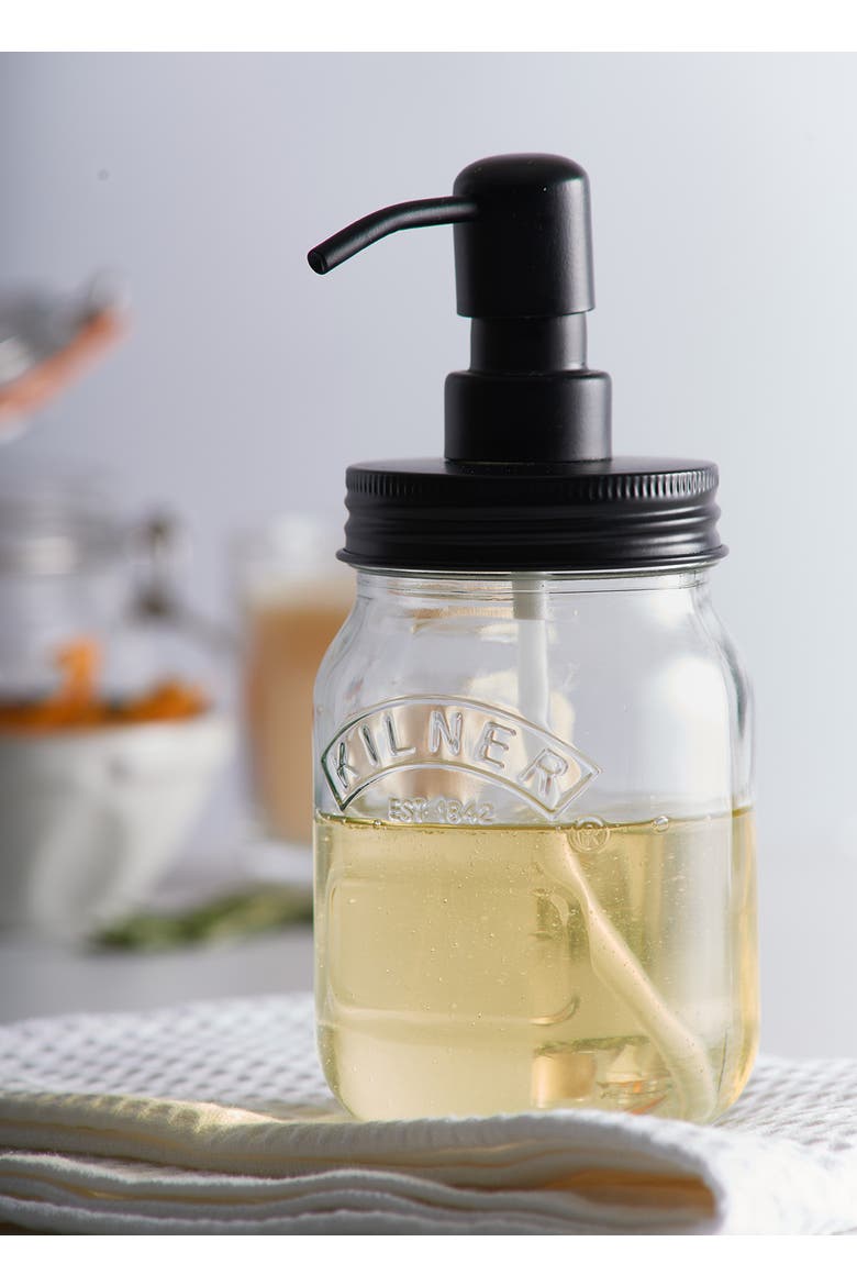 Liquid Soap & Lotion Dispenser 17 Ounce, Alternate, color, Clear