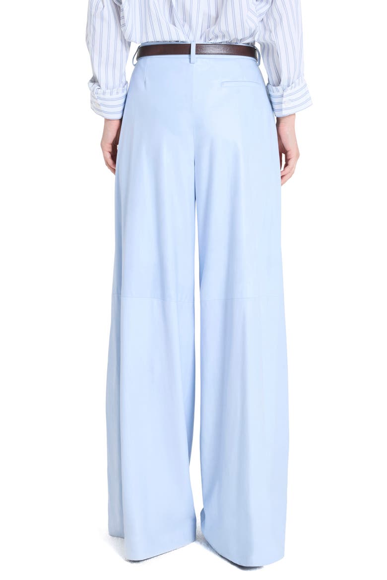 Avery Wide Leg Leather Pants, Alternate, color, KENTUCKY BLUE