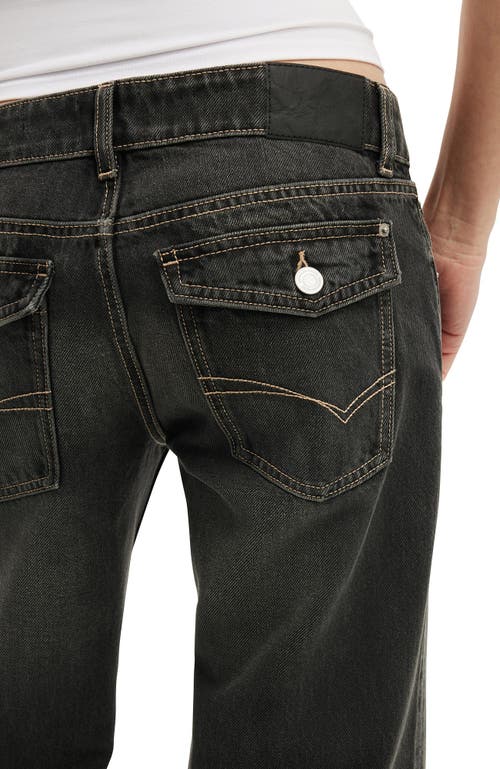 Cotton On Low Relaxed Flare Jean In Black