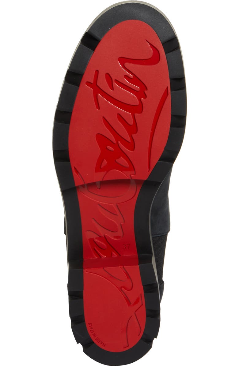 Christian Louboutin CL Logo Lug Sole Chelsea Boot, Alternate, color,