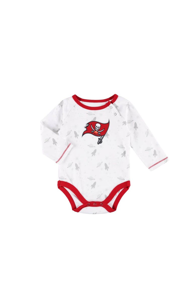 Outerstuff Newborn & Infant White/Red Tampa Bay Buccaneers Dream Team Bodysuit Pants & Hat Set, Alternate, color, 