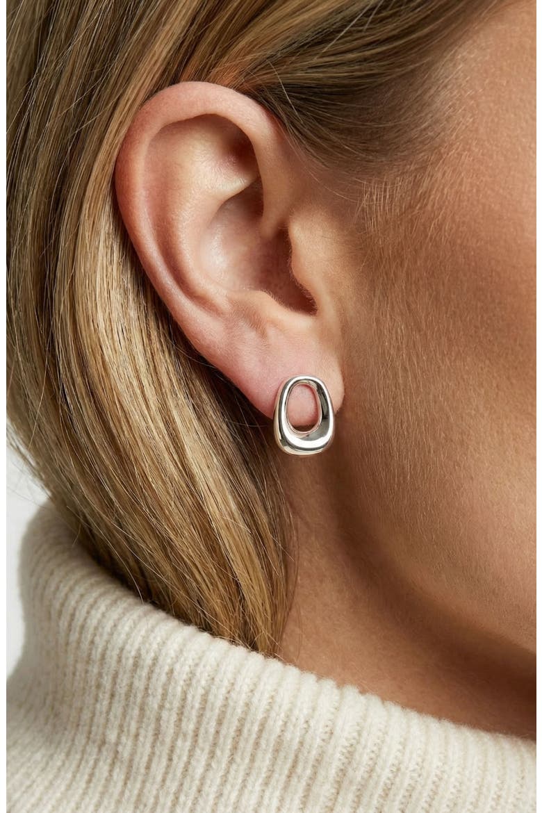 Earrings Borsa Parvus, Alternate, color, 925 Sterling Silver