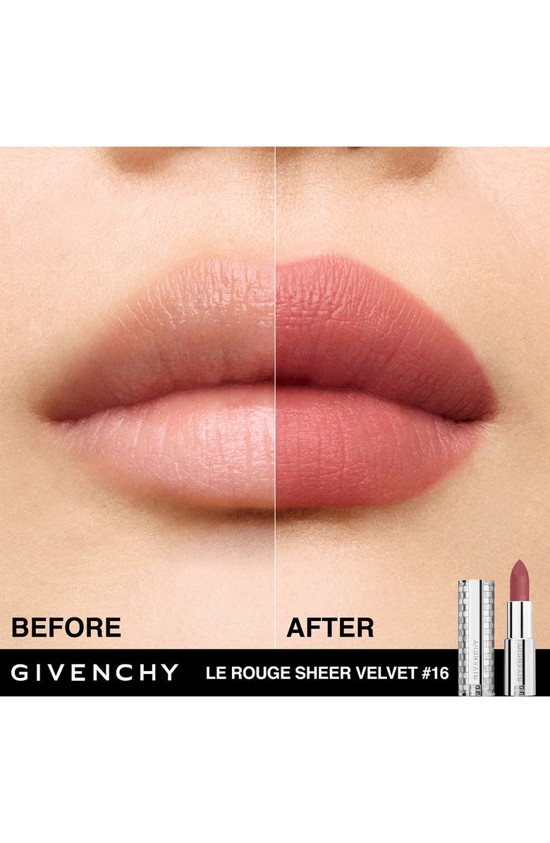 Givenchy Le Rouge Sheer Velvet Matte Lipstick, Alternate, color, 