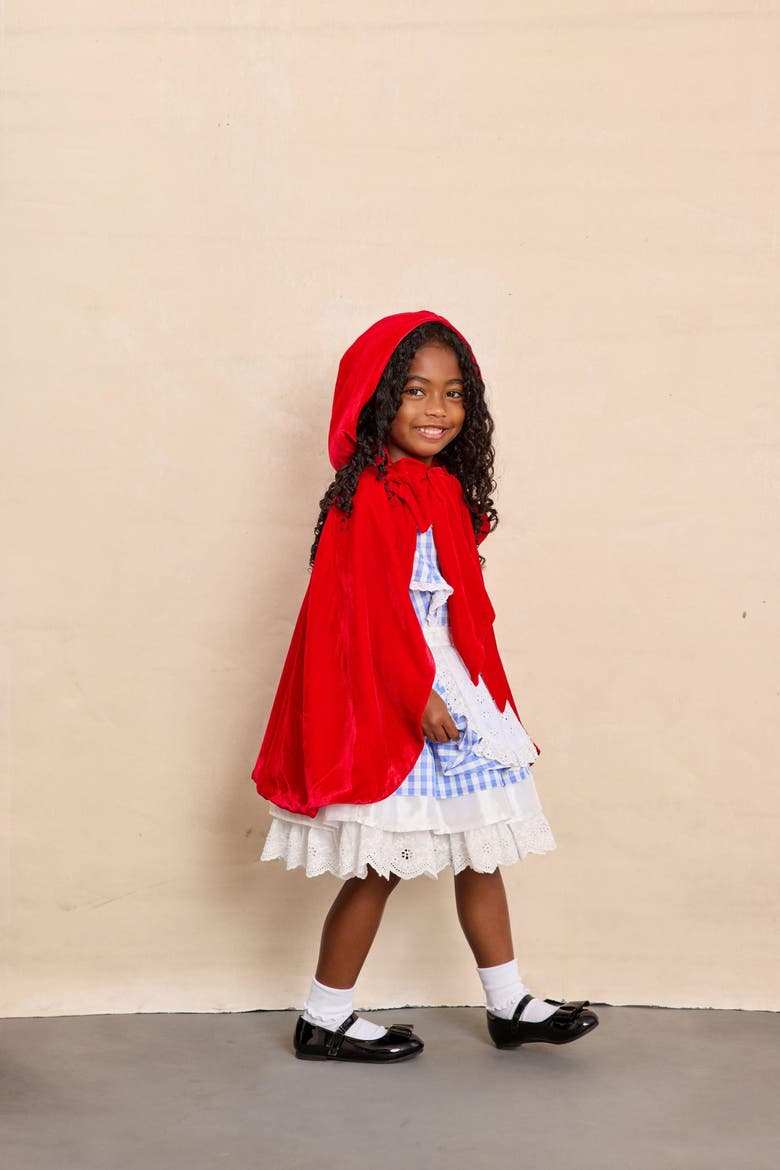 Red Riding Hood Cape for Girls, Alternate, color, Red