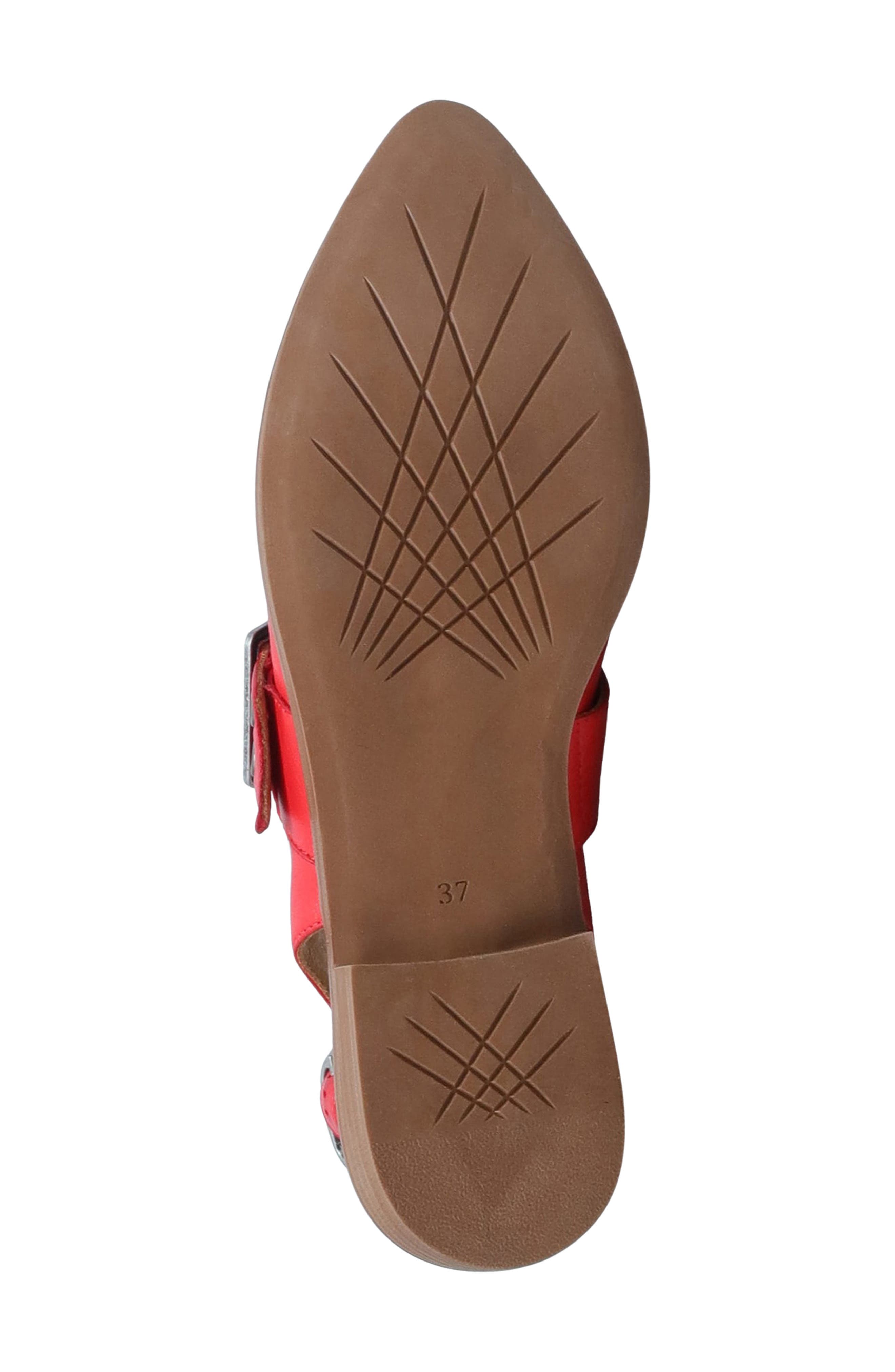 Freya Slingback Pointed Toe Mary Jane, Alternate, color, SCARLET