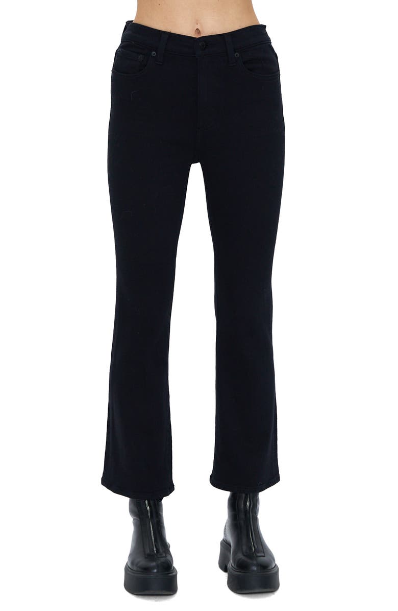 Pistola Lennon High Waist Ankle Bootcut Jeans, Main, color, Dark Vinyl