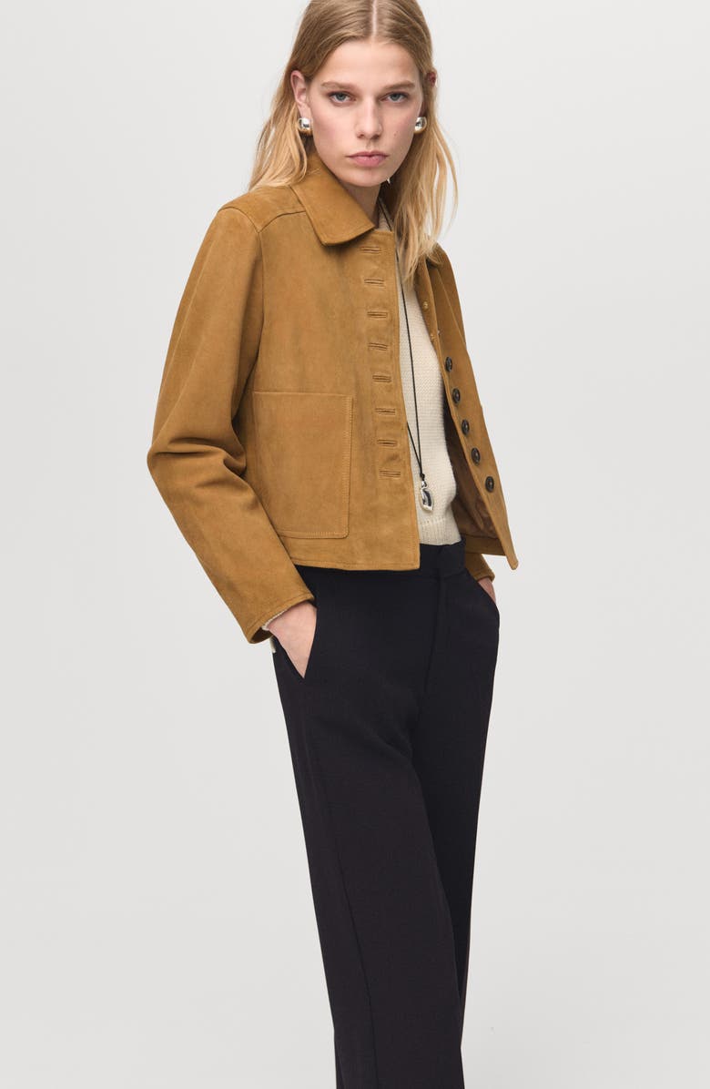 MANGO High Waist Straight Leg Pants, Alternate, color,