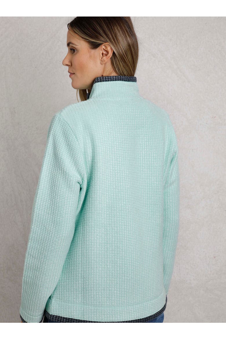 Ariana Full Zip Grid Fleece, Alternate, color, Seaspray