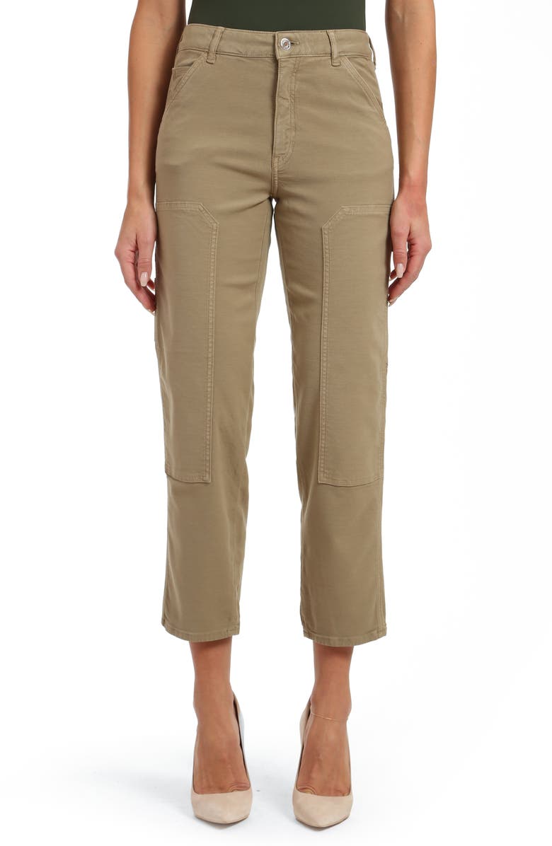 Mavi Jeans Luisa Luxe Twill Ankle Pants, Main, color, Beige Luxe Twill