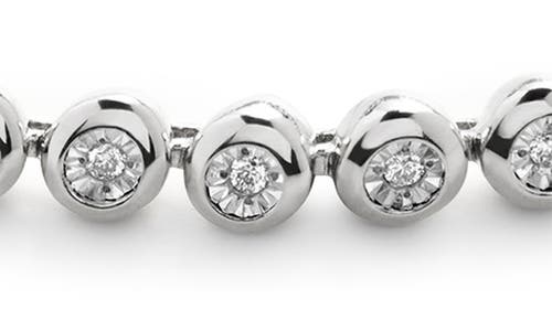 Monica Vinader Diamond Bracelet In Sterling Silver