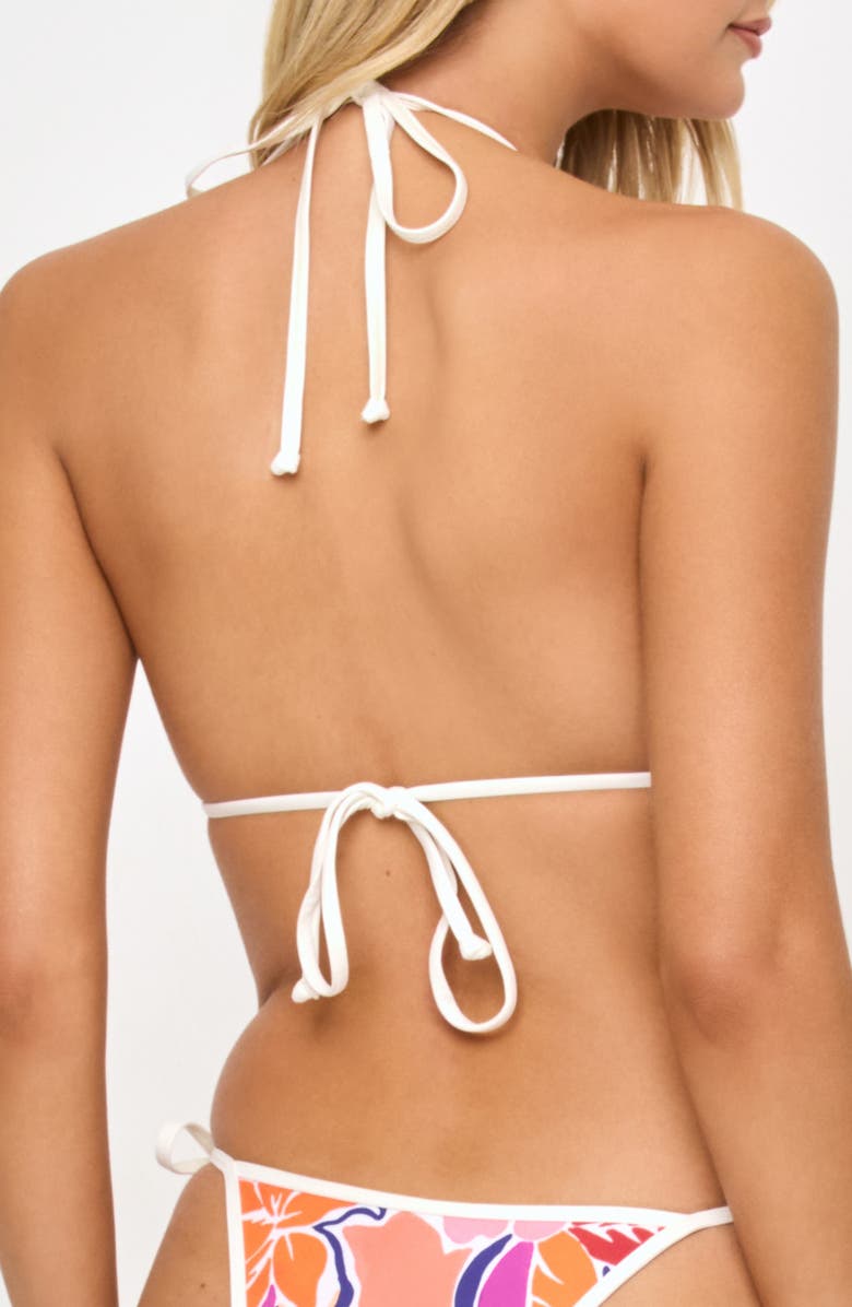 LSPACE Triangle Bikini Top, Alternate, color, Lost In The Blooms