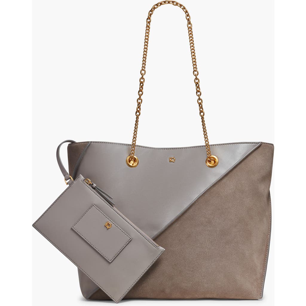 Donna Karan New York Setauket Solid+suede Tote