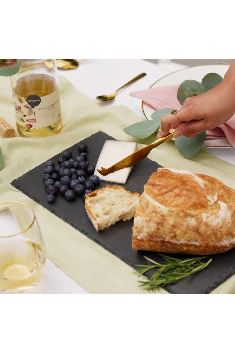 Slate Cheese Board, Alternate, color, Black