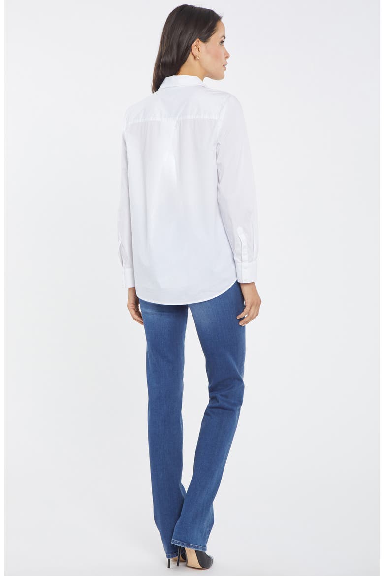 Everyday Cotton Long Sleeve Button-Up Shirt, Alternate, color, OPTIC WHITE
