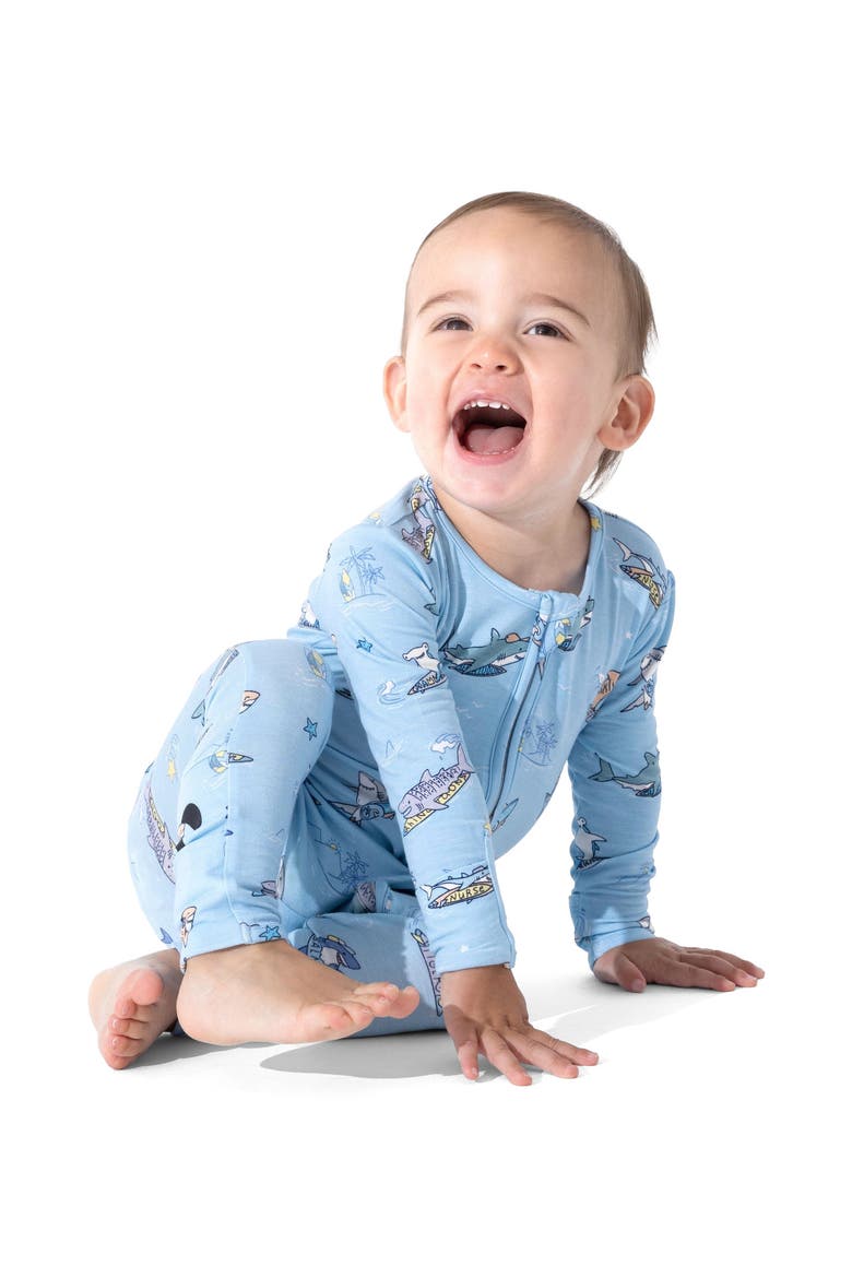 Baby Shark School Convertible Footie, Alternate, color, Shark School