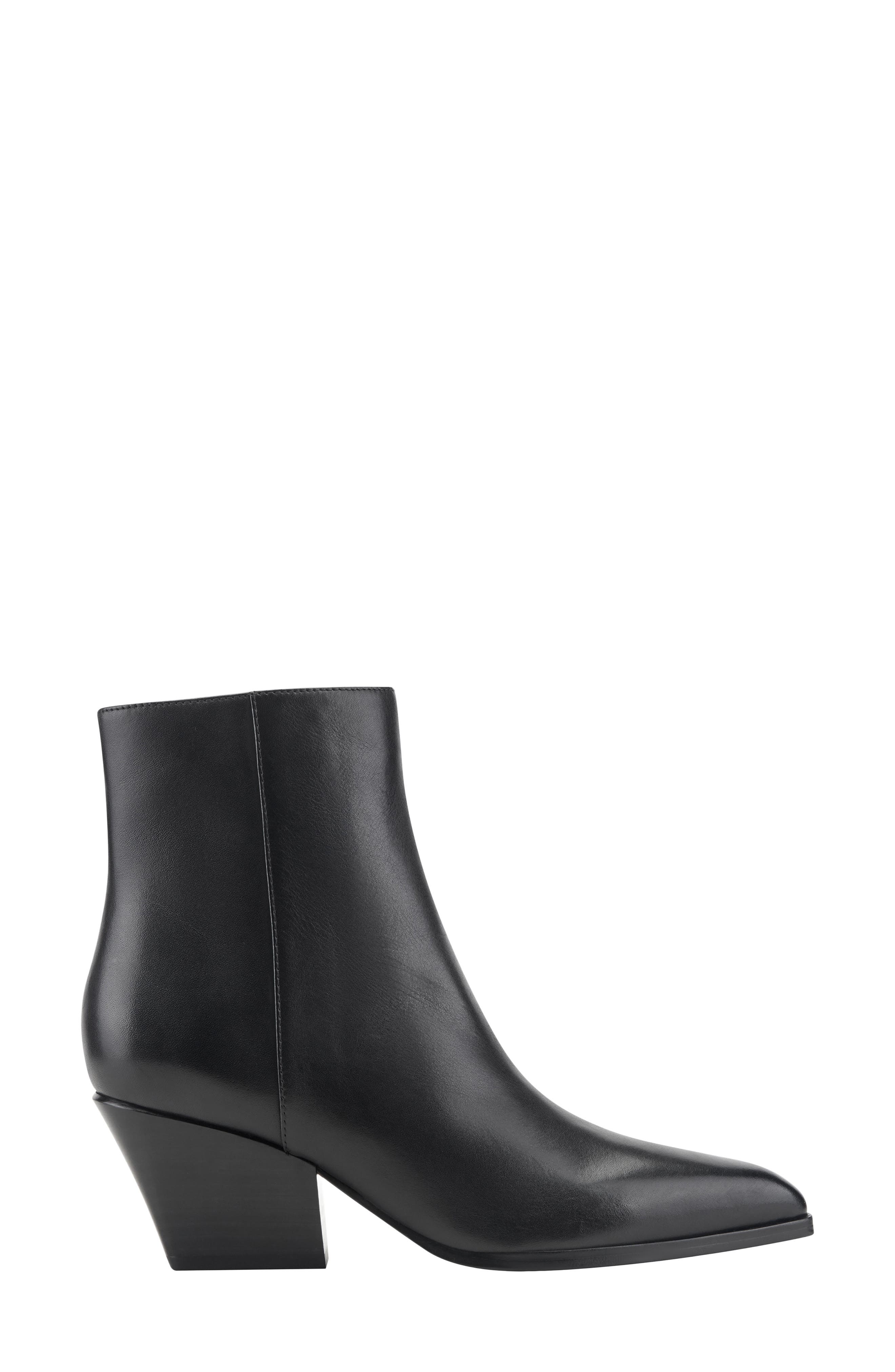 Tarrin Pointed Toe Bootie, Alternate, color, BLACK
