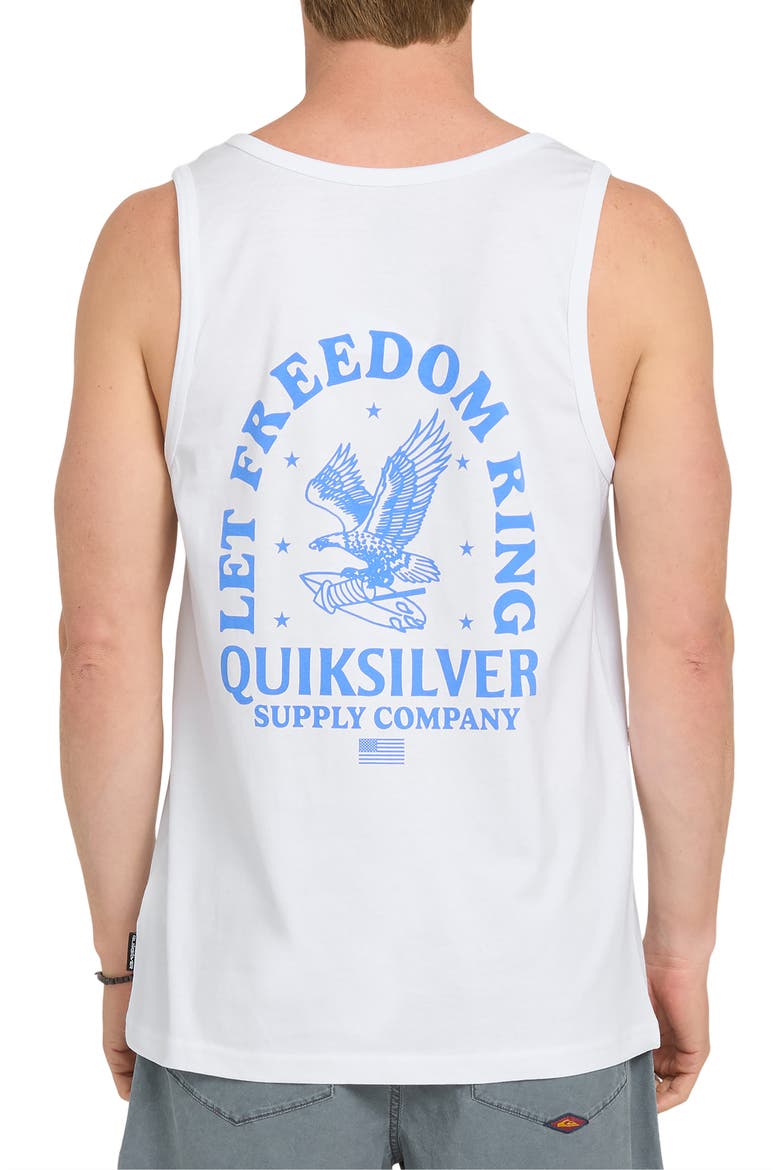 Freedom Ring Graphic Cotton Tank, Alternate, color, WHITE