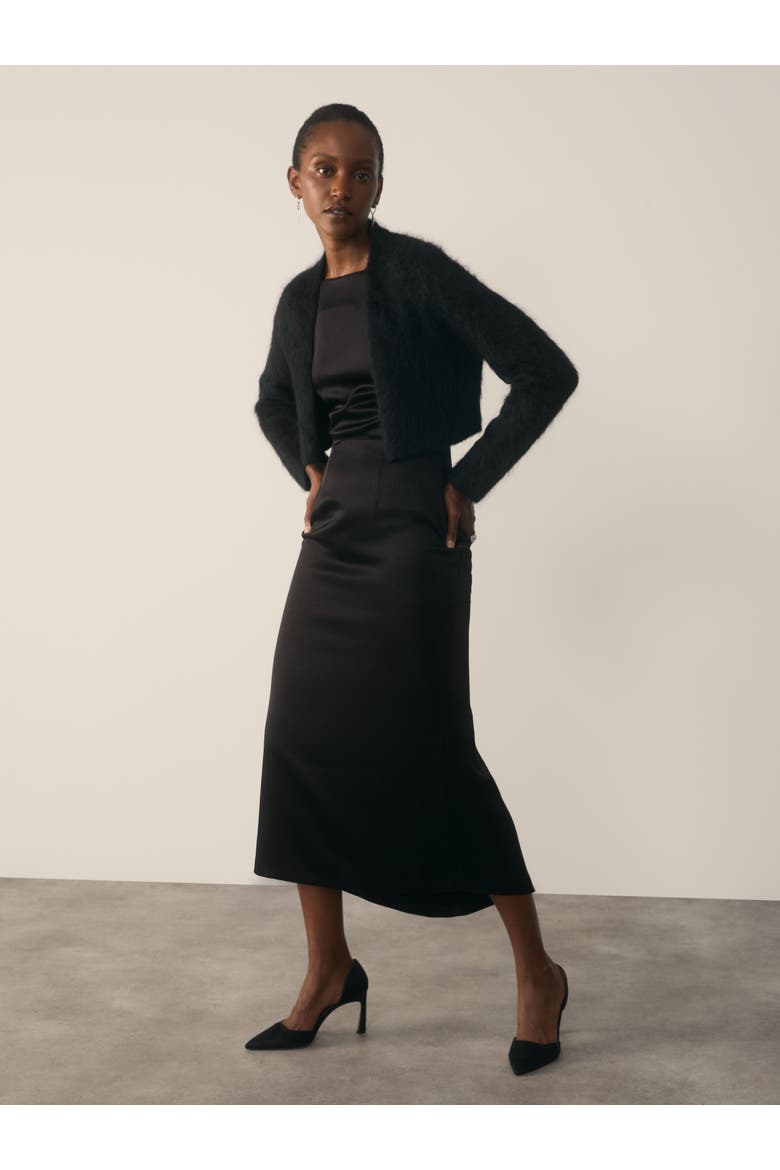 Featherweight Evening Bolero Cardigan, Alternate, color, Black