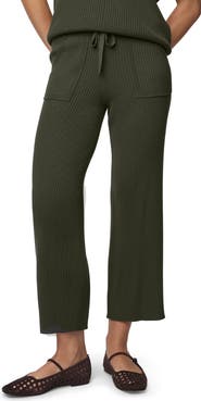 Splendid Georgie Rib Wide Leg Crop Pants