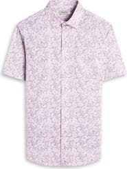 Bugatchi Miles OoohCotton® Paisley Short Sleeve Button-Up Shirt