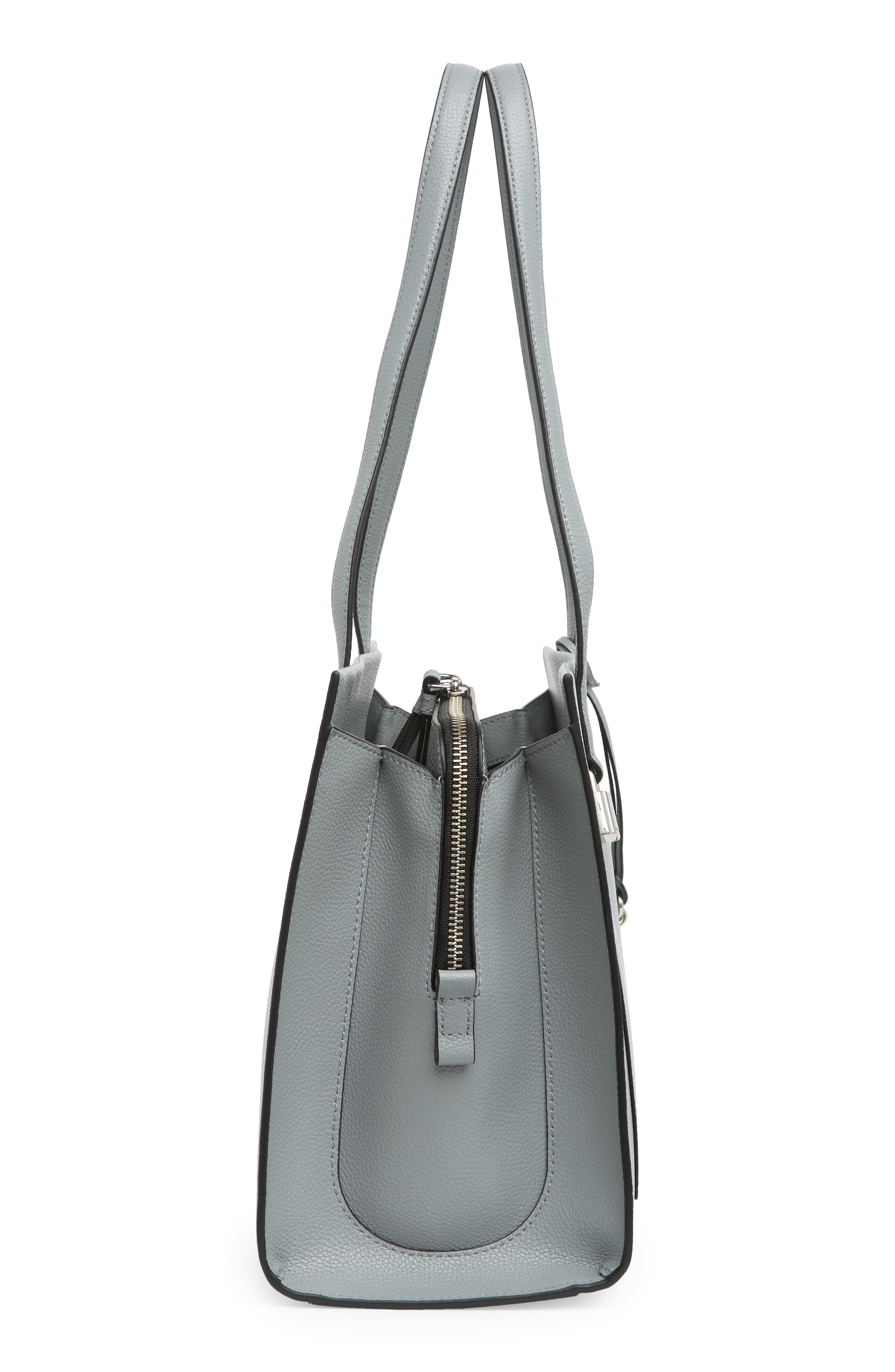 Marc Jacobs Leather Work Tote Bag, Alternate, color, Rock Grey