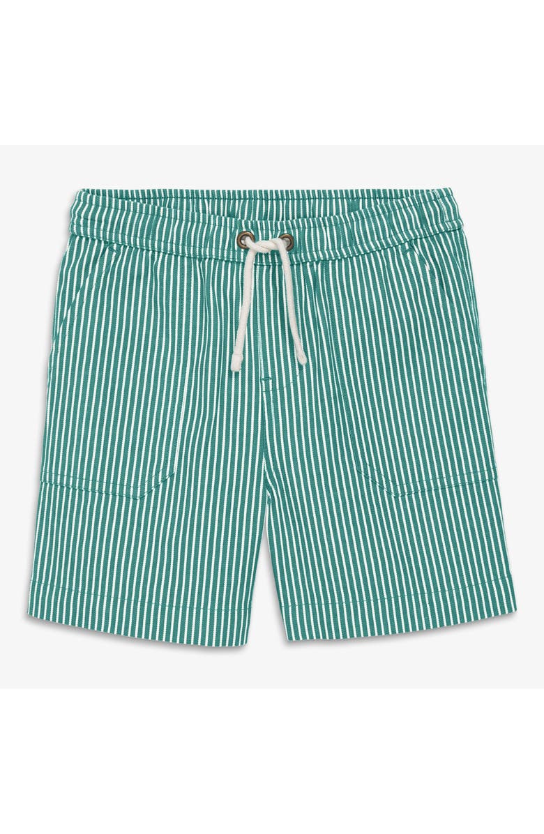 Primary Kids Stretch Chino Short In Boardwalk Stripe, Main, color, Sunwashed Teal Union Stripe
