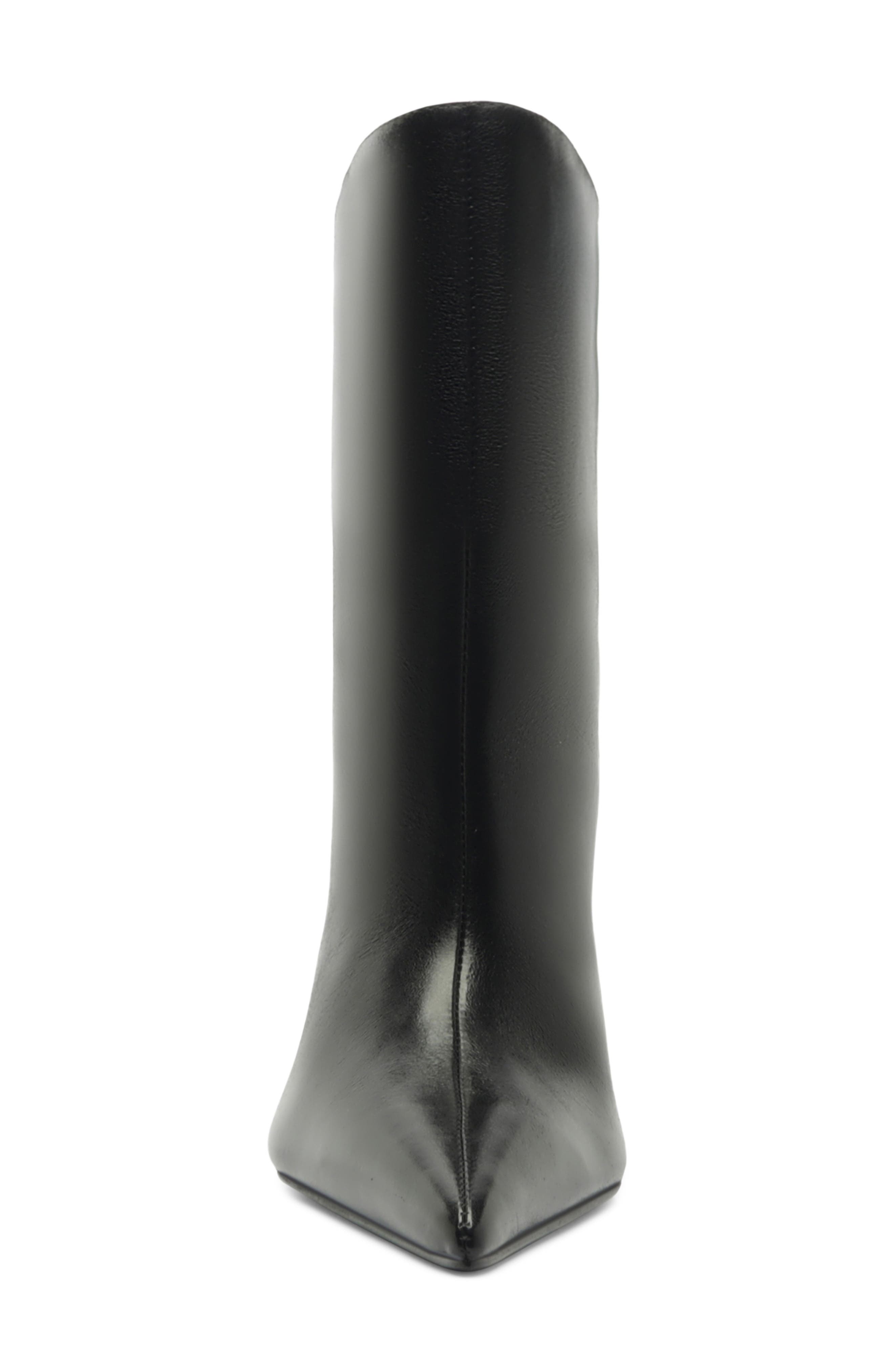 Siena Pointed Toe Wedge Bootie, Alternate, color, BLACK