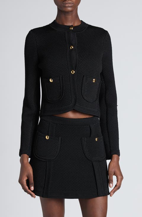 Compact Knit Crop Jacket