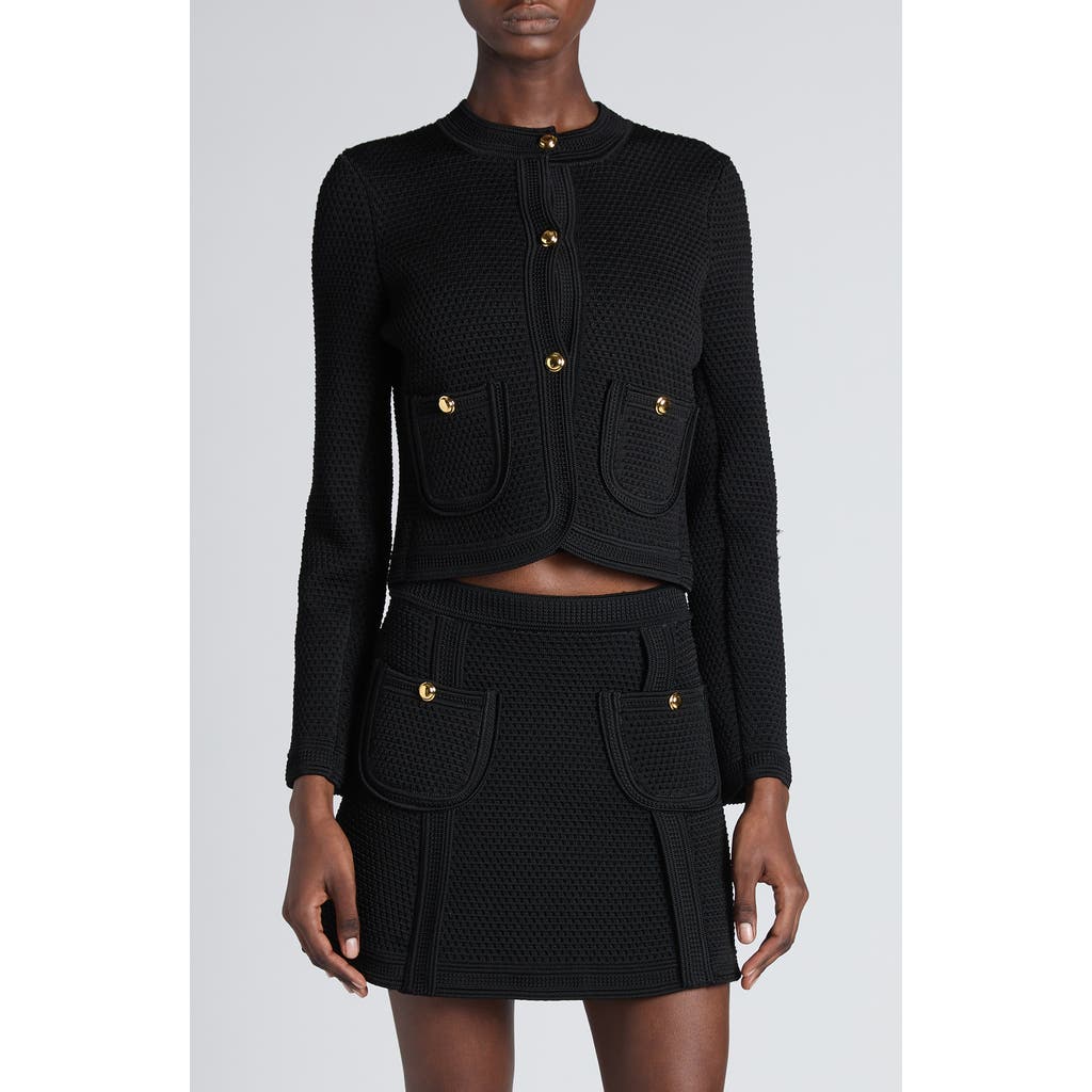 Tom Ford Single-breasted Cardigan Jacket In Black