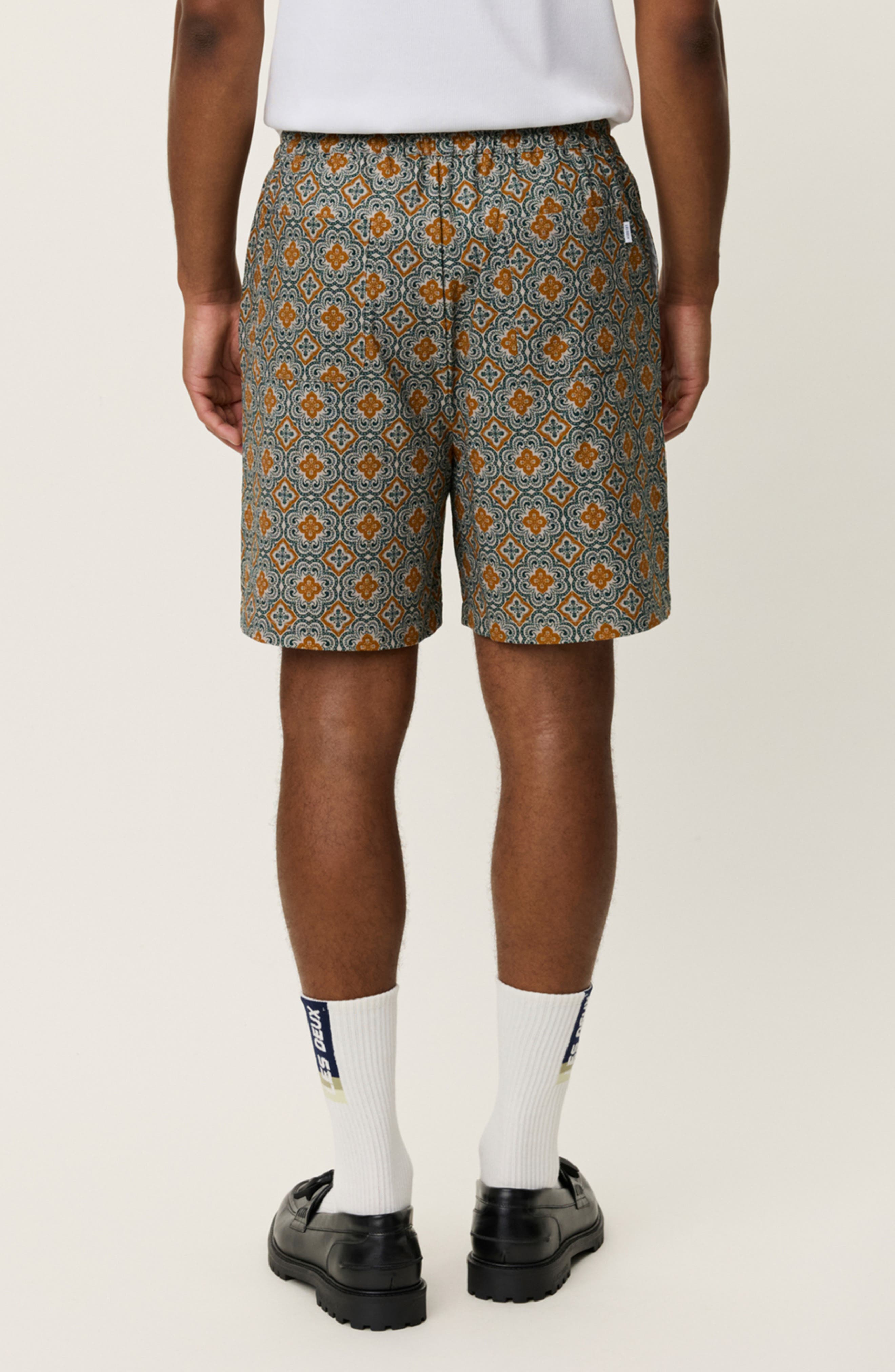 Harry Arabesque Print Organic Cotton Shorts - image 2