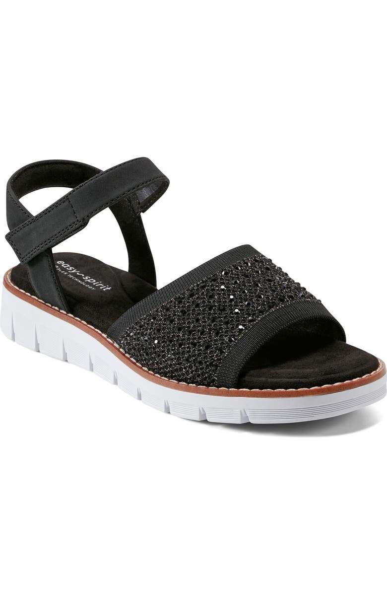 Easy Spirit Jaela Ankle Sttap Platform Wedge Sandal, Main, color,