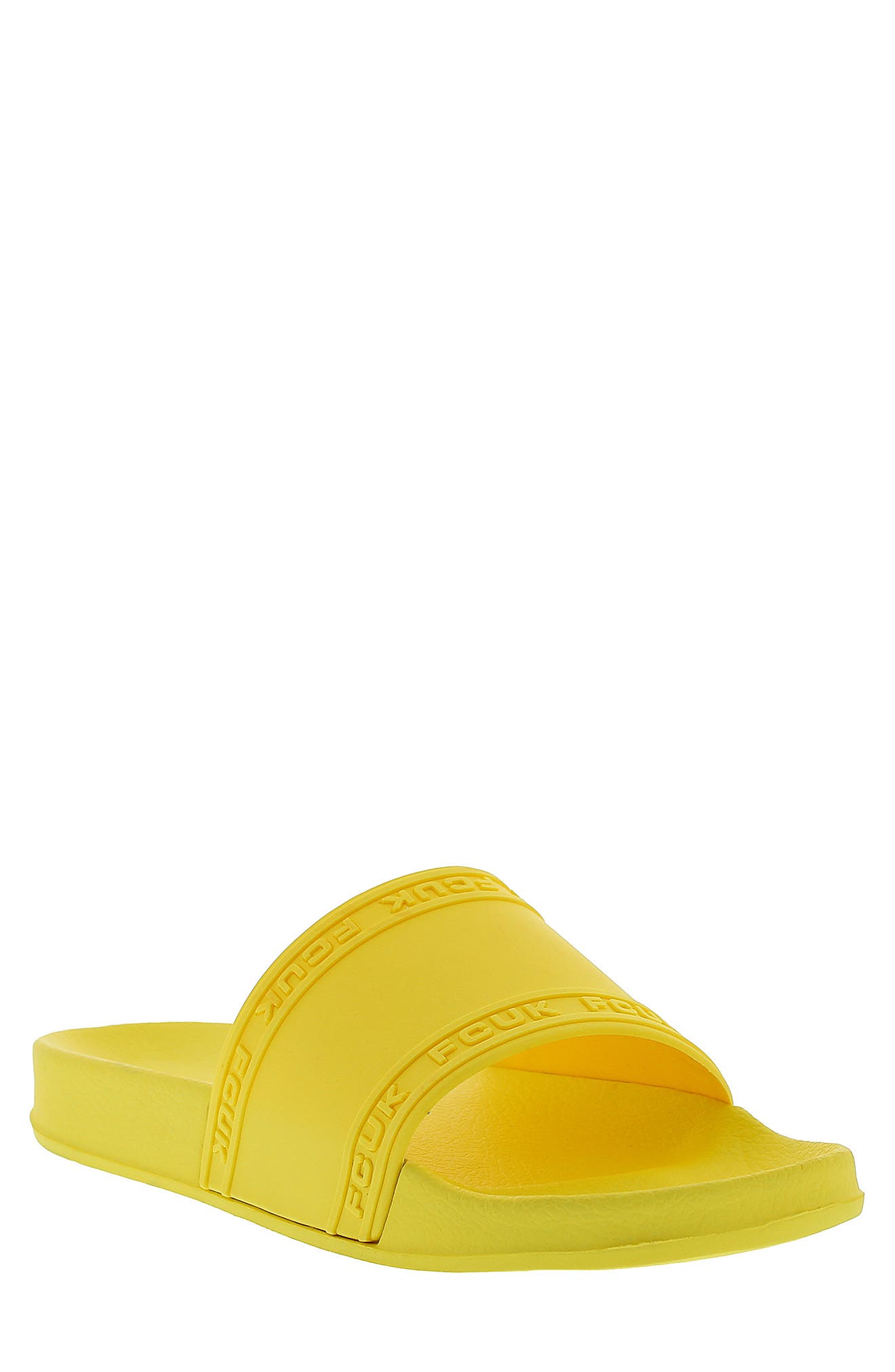Fitch Slide Sandal, Main, color, YELLOW