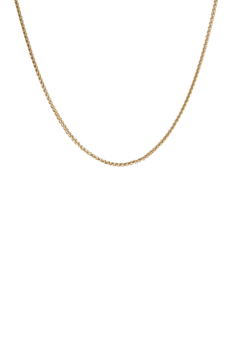 Wheat Chain Layering Necklace, Main, color, Gold