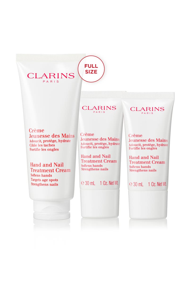 Clarins Hand & Nail Treatment Cream Trio $52 Value, Alternate, color, 