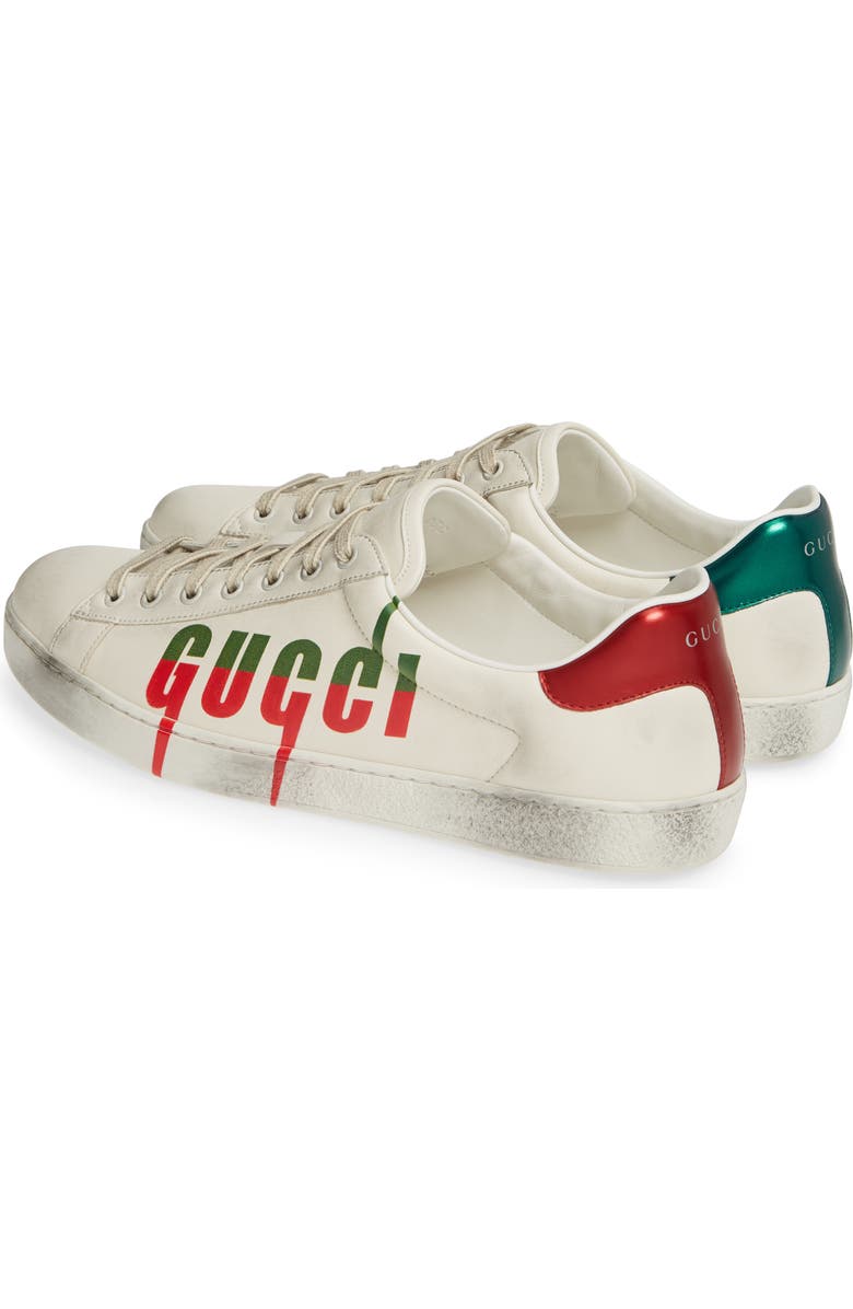 Gucci New Ace Logo Sneaker, Alternate, color,