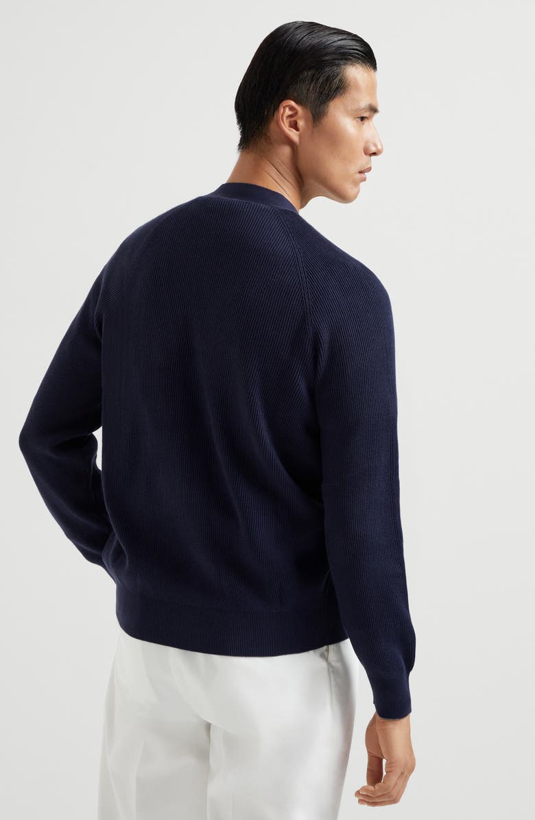 Brunello Cucinelli English Rib knit cardigan, Alternate, color,