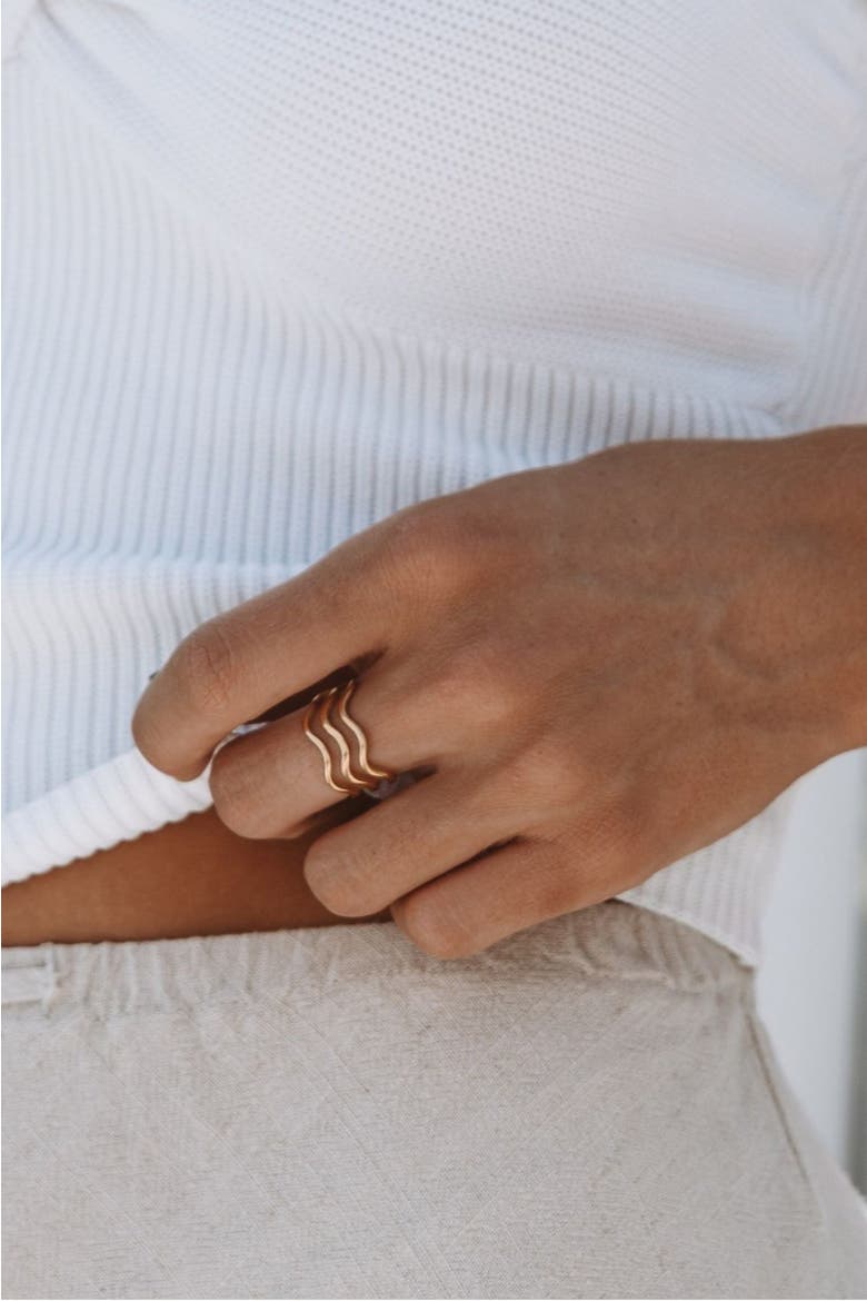 Ocean Ring, Alternate, color, Gold