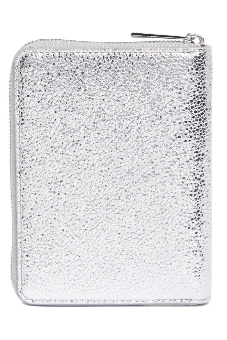 Belden Zip-Around Passport Case, Alternate, color, METALLIC SILVER