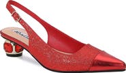 LADY COUTURE Jewel Heel Slingback Pump
