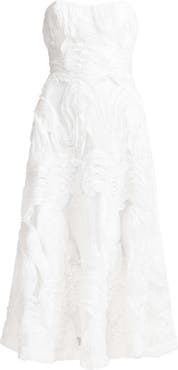 Elliatt Asha 3-D Lace Strapless Cocktail Dress