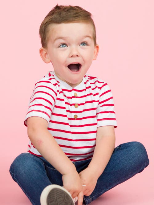 Rufflebutts Boys Short Sleeve Knit Henley