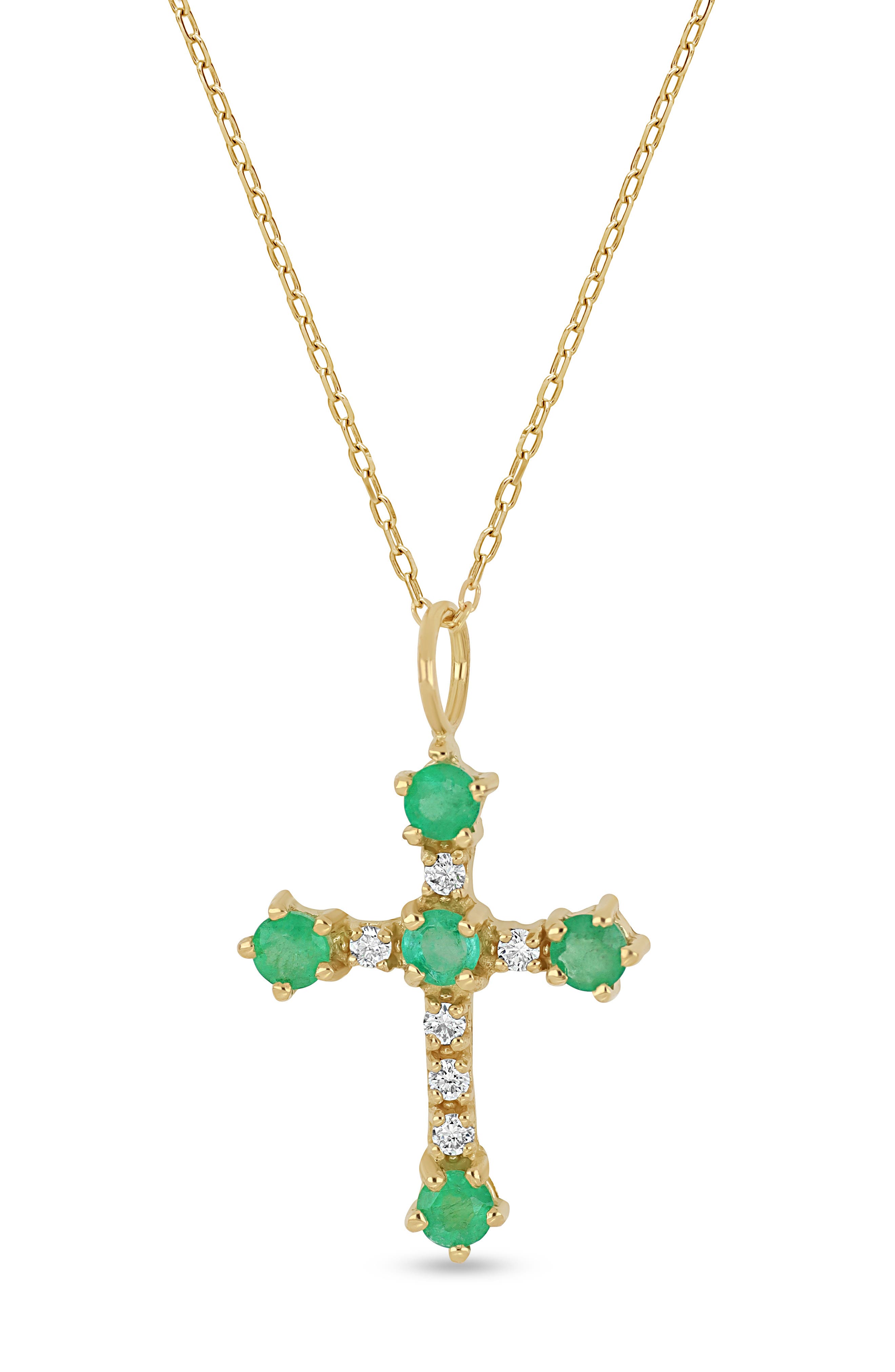 18K YG/ DIAMOND/ EMERALD